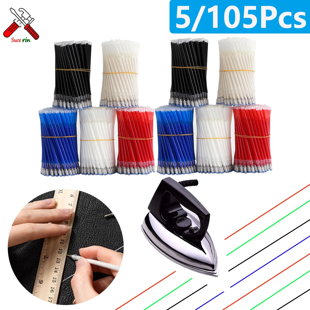 Embroidery Digitizing Software - 5-105Pcs อุณหภูมิหายไปผ้า MARKER ปากกา Erasable Refill
