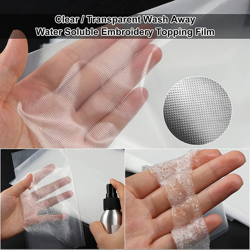 Embroidery Stabilizer Backing - PVA ละลายน้ำฟิล์มปักเย็บปักถักร้อยเย็บปักถักร้อยคอมพิวเตอร์ Backing DIY คู่มือเย็บปักถักร้อยรูปแบบ Transfer