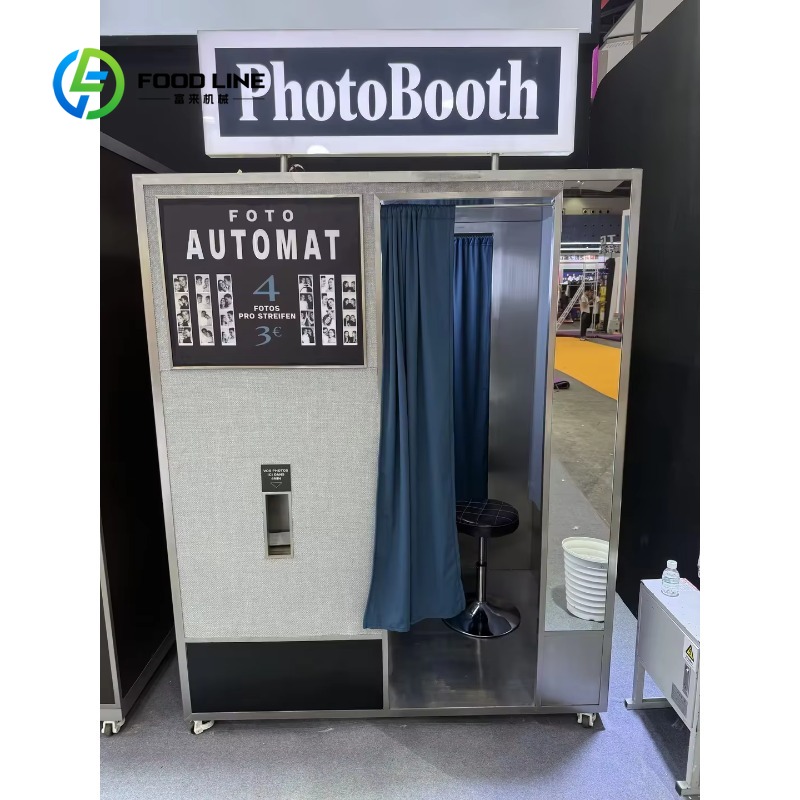 Commercial Photo Printing Kiosk - ตู้ถ่ายภาพเรโทรเชิงพาณิชย์แบบกำหนดเอง พร้อมระบบพิมพ์ภาพทันทีที่มีความเสถียรสูง สำหรับลูกค้าเช่าและจัดซื้อเพื่อธุรกิจข้ามพรมแดน