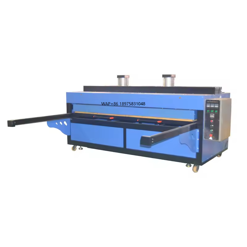 Commercial Printing Usa - เครื่องรีดร้อนอัตโนมัติขนาดใหญ่สำหรับงานพิมพ์ดิจิทัลแบบทรานเฟอร์บนผ้าห่มและผ้า