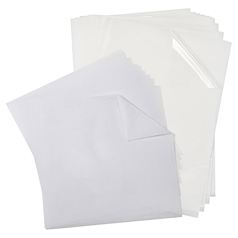 Embroidery Stabilizer Backing - [ABFI!】 แผ่นกาวสองหน้าสำหรับรีดติด 20 ชิ้น พร้อมแผ่นรองกันเลื่อนสำหรับงานปักด้วยเครื่อง 100
