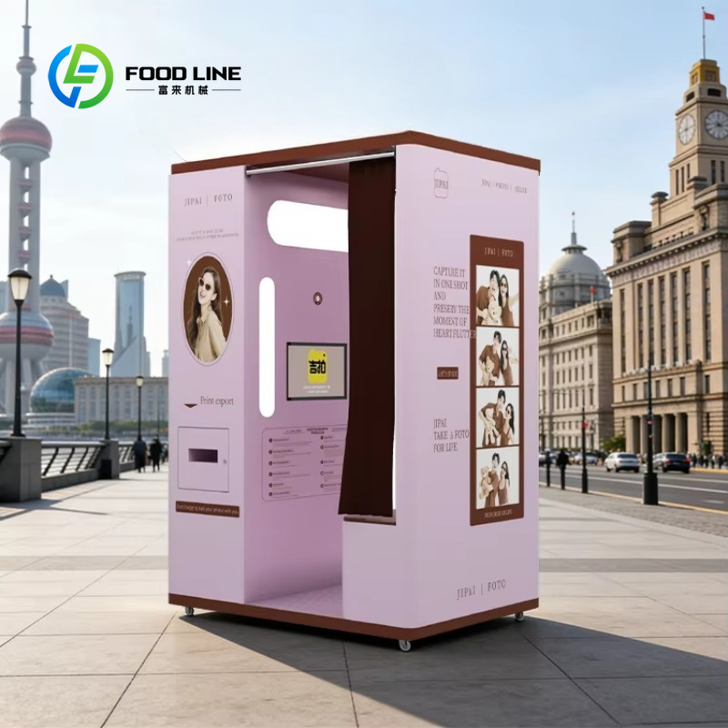 Commercial Photo Printing Kiosk - บูธถ่ายภาพเซลฟี่แบบปรับแต่งได้พร้อมระบบพิมพ์ภาพอัตโนมัติ ผลิตโดยโรงงานสำหรับผู้ซื้อเชิงพาณิชย์ในศูนย์การค้าเพื่อความบันเทิง