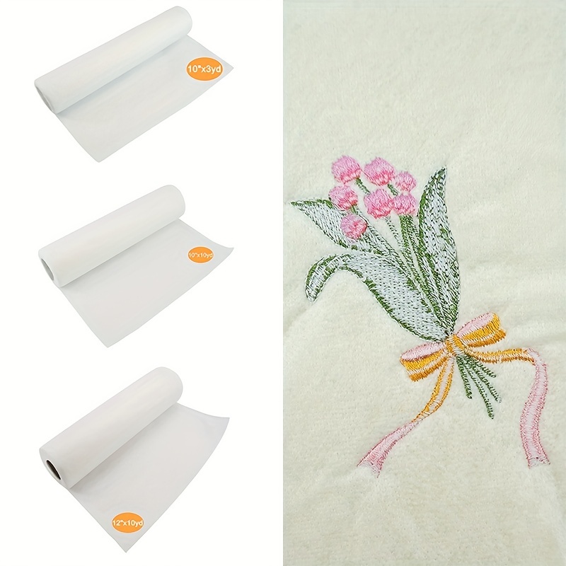 Embroidery Stabilizer Backing - แผ่นรองปักผ้าแบบละลายน้ำได้ 1 ม้วน - ใช้งานง่าย ฉีกออกได้