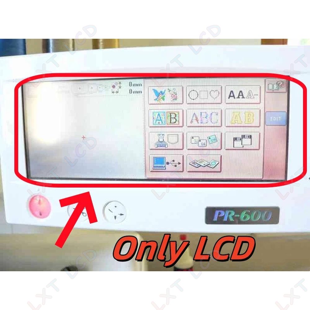 Embroidery Digitizing Software - หน้าจอ LCD สำหรับเครื่องปักผ้า Brother PR600 PR600C
