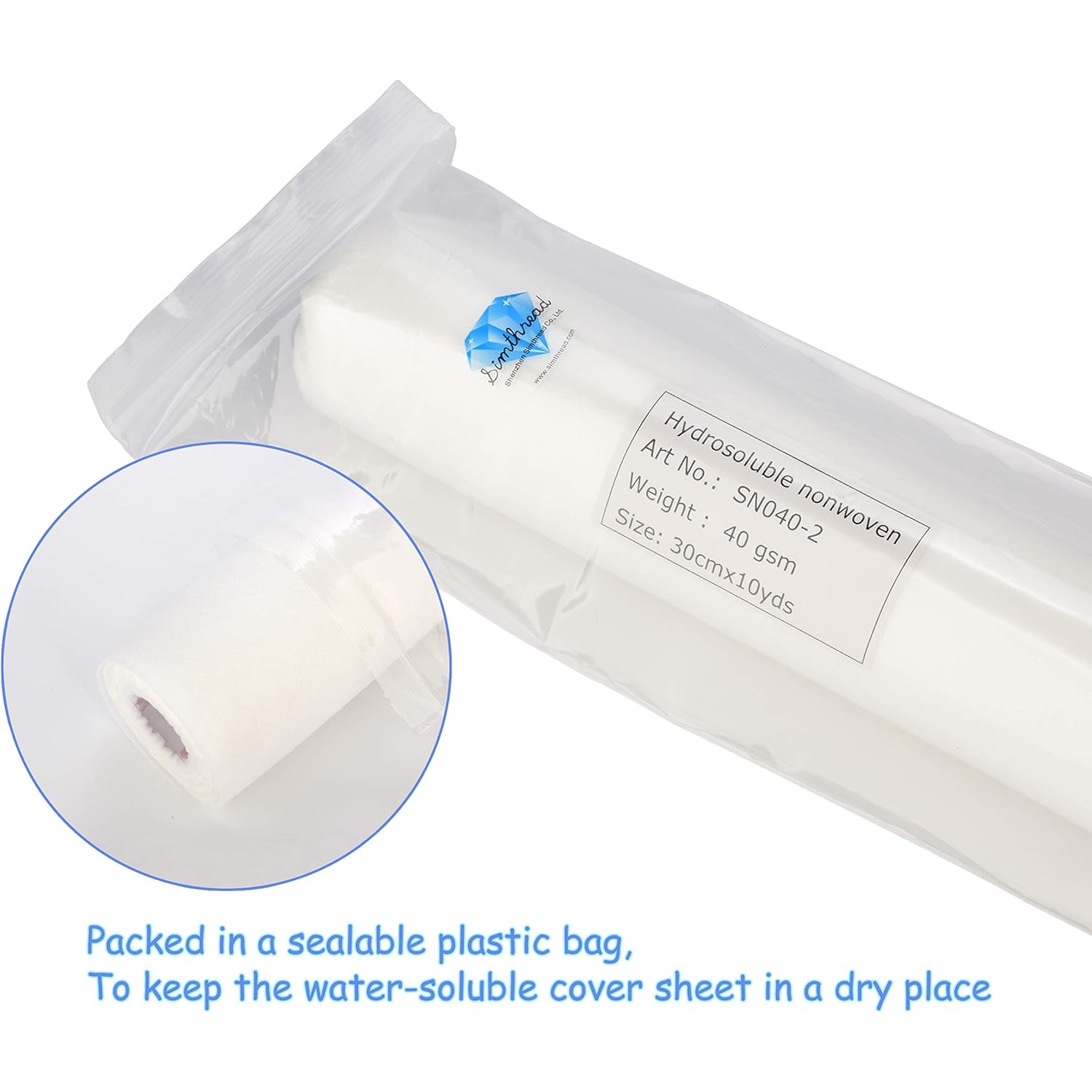 Simthread ไม่ทอล้างน้ําได้เครื - Embroidery Stabilizer Backing บทวิจารณ์และราคา