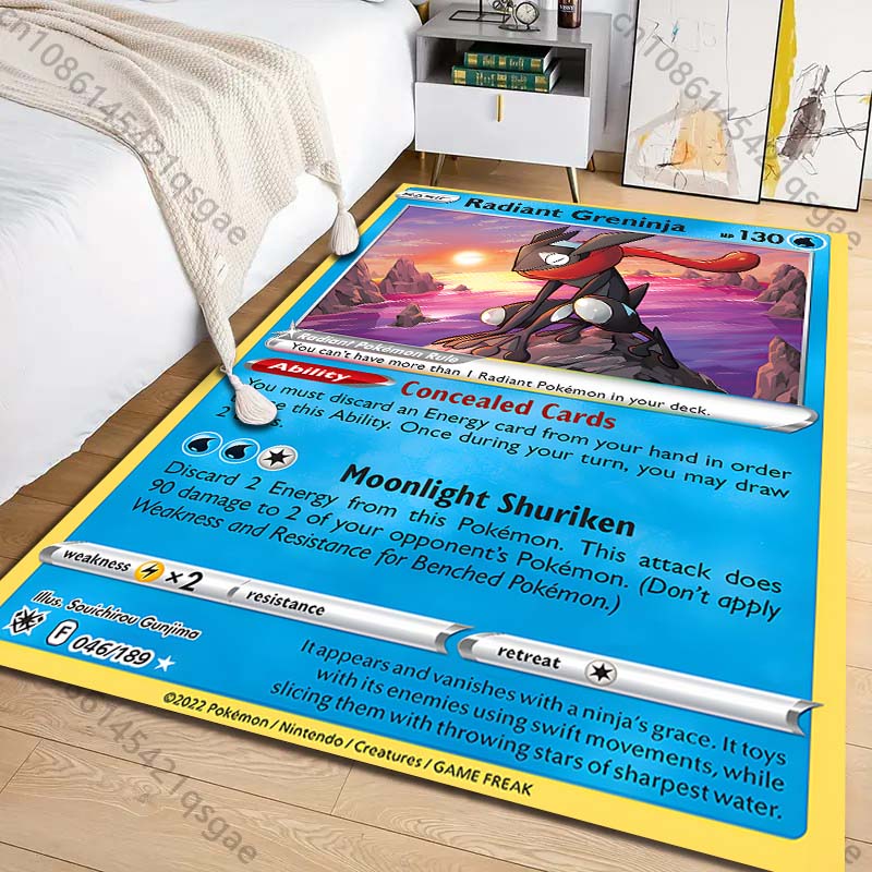 พรมพิมพ์ลายการ์ดโปเกมอน Grenin - Commercial Printing Usa บทวิจารณ์และราคา