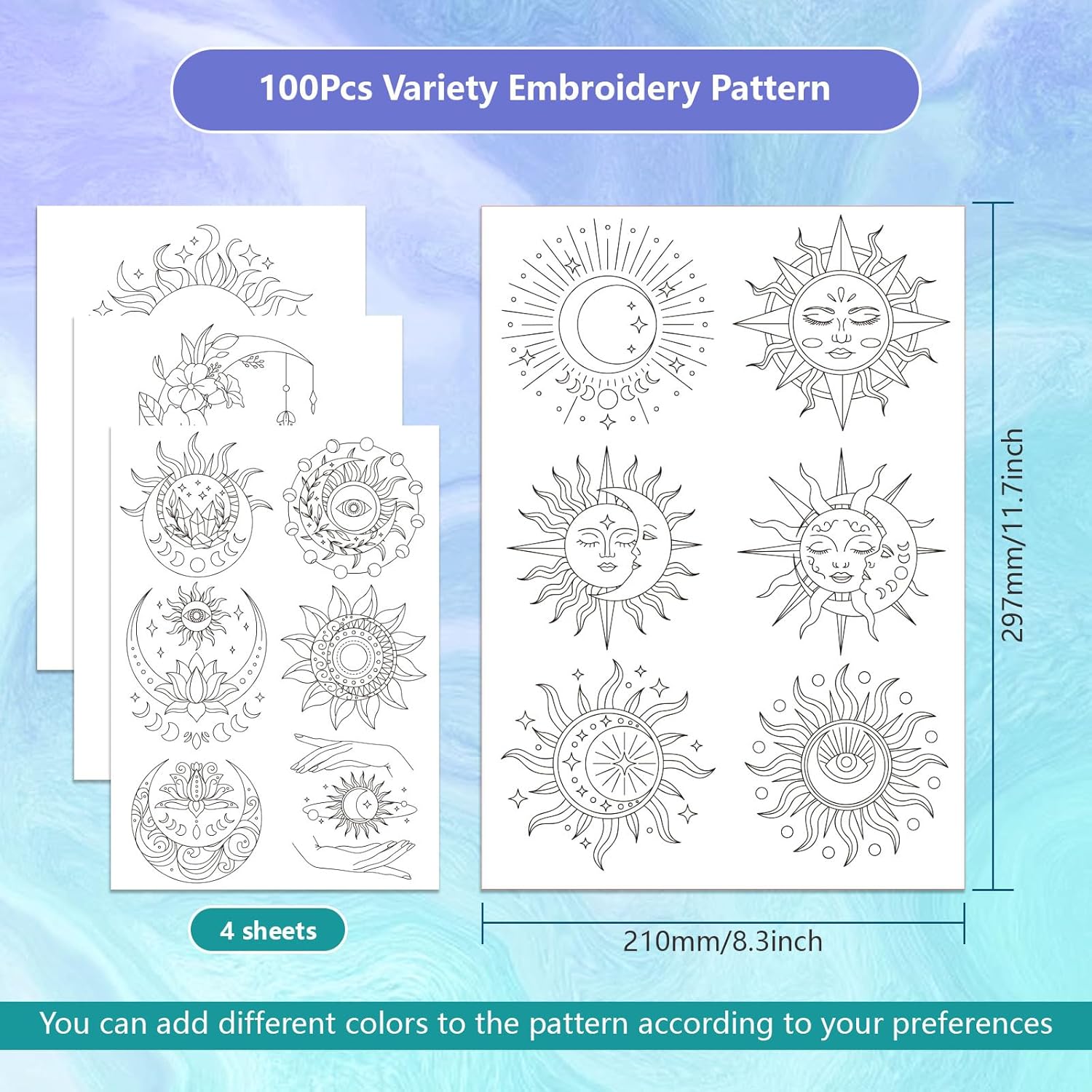 สติกเกอร์ลายพระอาทิตย์พระจันทร - Embroidery Stabilizer Backing บทวิจารณ์และราคา