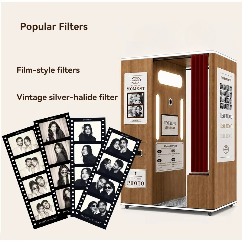 ตู้ถ่ายภาพเซลฟี่วินเทจแบบปรับแ - Commercial Photo Printing Kiosk บทวิจารณ์และราคา