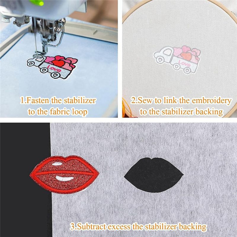 [ABFI!】 แผ่นกาวสองหน้าสำหรับรี - Embroidery Stabilizer Backing บทวิจารณ์และราคา