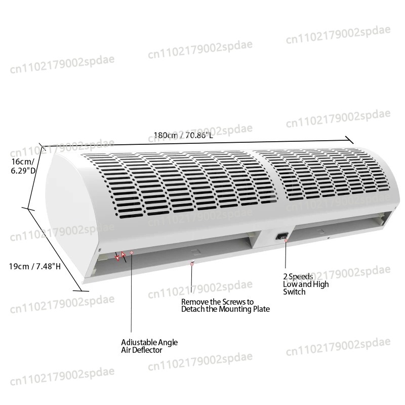 เครื่องกั้นลมติดผนัง ประหยัดพล - Commercial Wall Printing Machine บทวิจารณ์และราคา